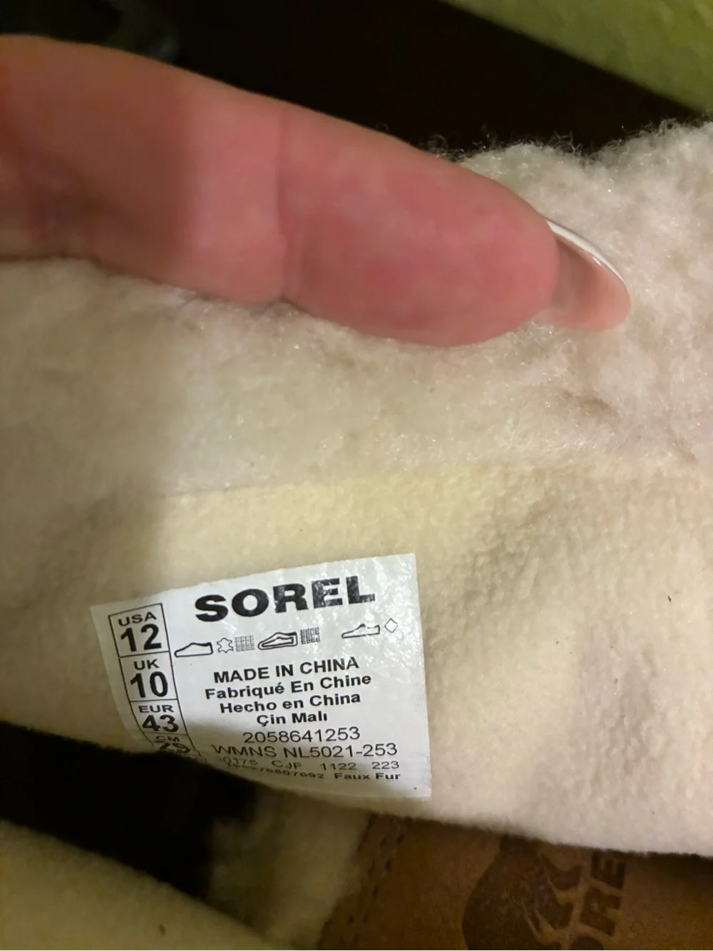 Sorel suede uppers